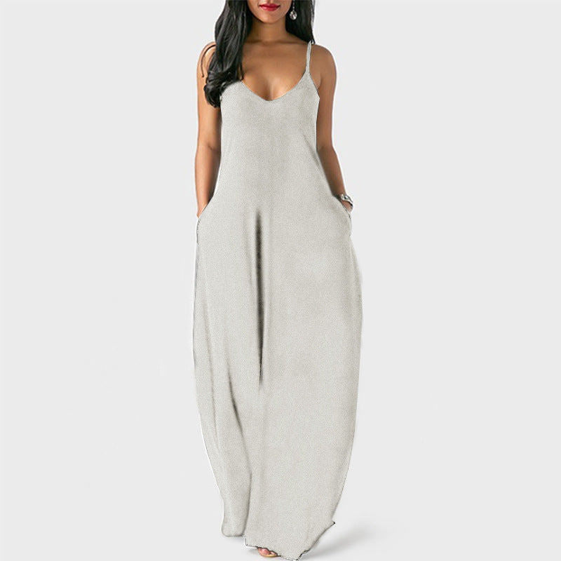 Summer Fashion Maxi Dress Women Suspender Women Dresses Summer Ladies Dresses Women Beach
