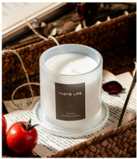 Jar Glass Candle Golden Bell  Tropical Style Candles Luxury Smokeless Custom Gift Scented  Candle Private Label
