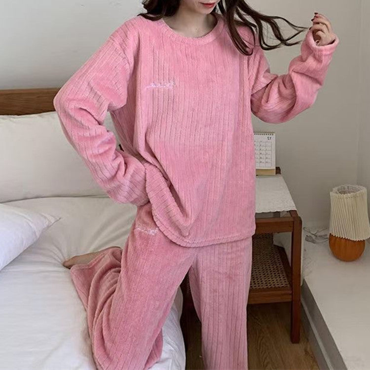 New Design Homefit Textile Wholesale Pajama Flannel for Women Girls Pajamas