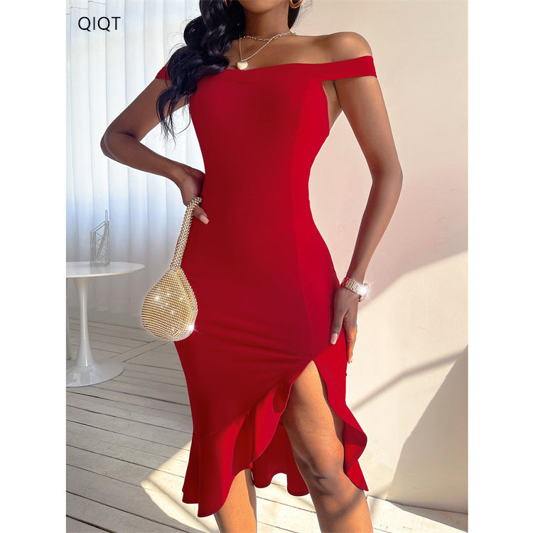Amazon Bodycon Dress Formal Dresses Women Office Party Dinner Dresses for Ladies Long