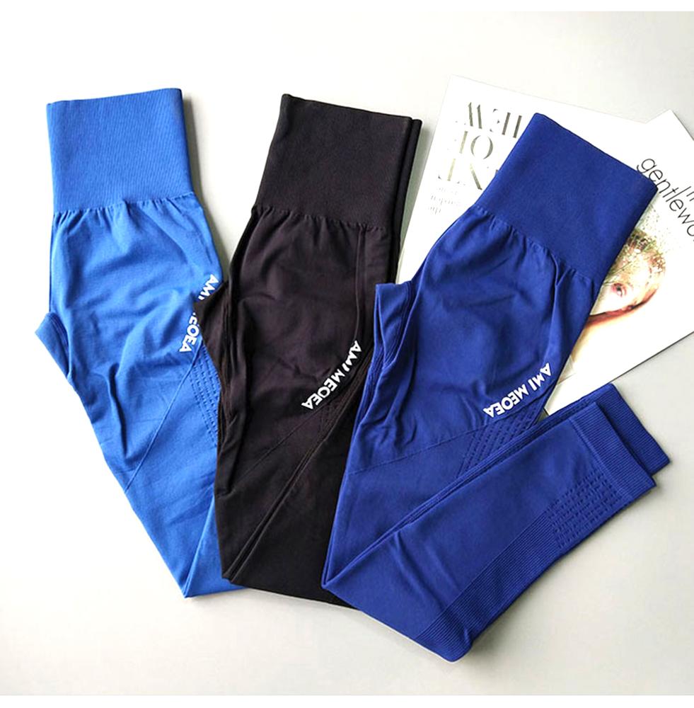 High Waisted Workout Nylon Spandex Leggings Sports Woman Yoga Pants for Women Activewear Gym Leggins