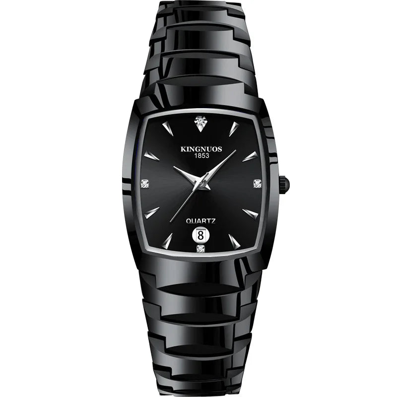 Couple Watches for Lovers Quartz Wristwatch Man Fashion Business Men Watch for Women Watches Tungsten Steel Ladies Watch Xfcs