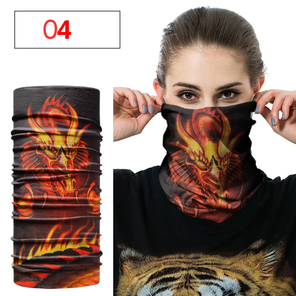 Windproof Head Scarves Neck Warmer Cycling Camping Hiking Men Women Fashion Magic Scarves Turban Outdoor Headband Bandanas