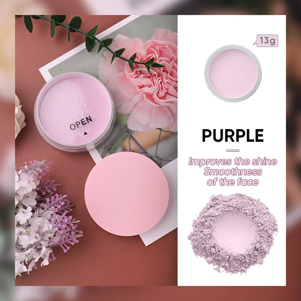 SENKA Face Base Makeup Loose Powder Matte Waterproof Cosmetics Makeup Private Label Vegan Pink Loose Setting Powder - My Store