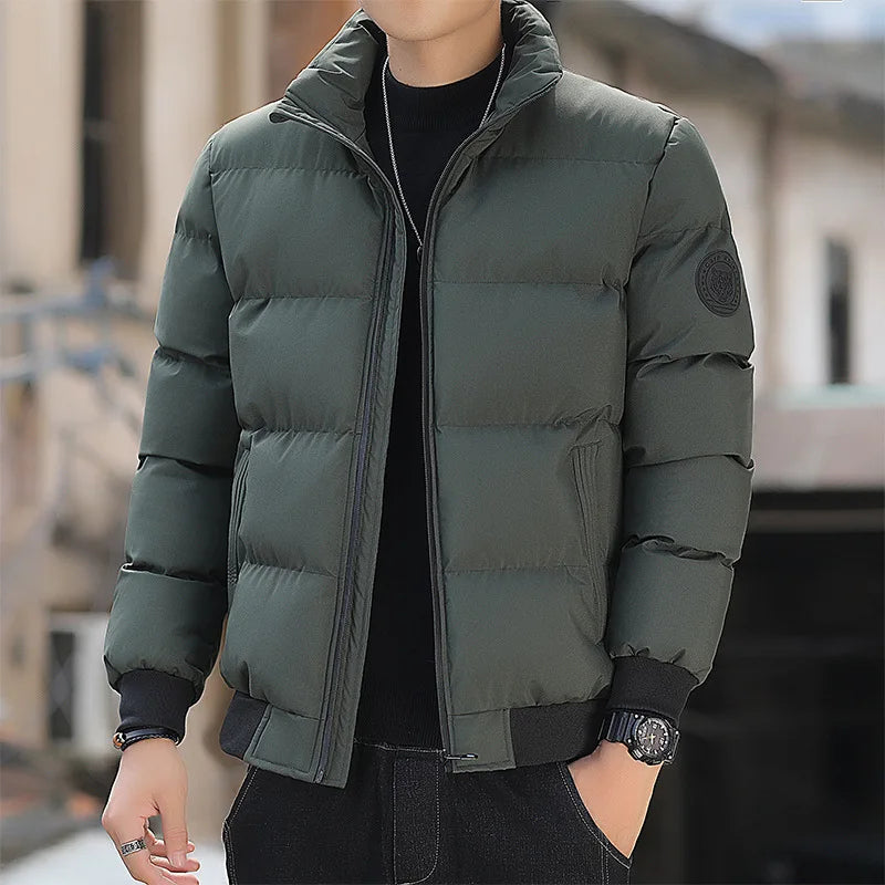 Cheap Warm Men's Clothing Coats Winter Men's Jacket and Coats  Windproof Long Sleeve Casual Jacket Coat Puff Bubble  Jacket