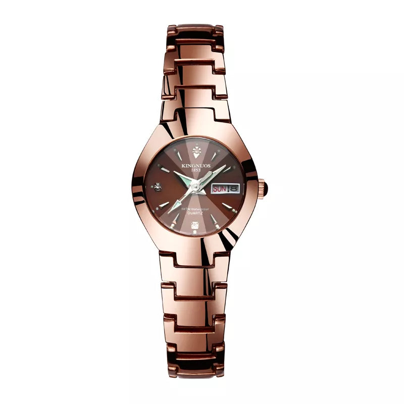 Couple Watches for Lovers Quartz Wristwatch Man Fashion Business Men Watch for Women Watches Tungsten Steel Ladies Watch Xfcs