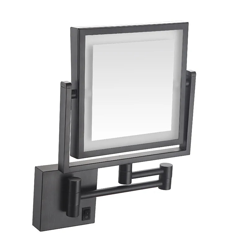 Wall Magnifying Mirror Shaving Bathroom Mirror Double Sided Folding Mirror