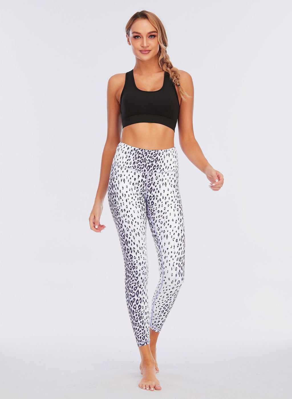 Custom Animal Digital Print Leopard Yoga Pants Fitness Legging Women High Waist Activewear Gym Wear Leggings