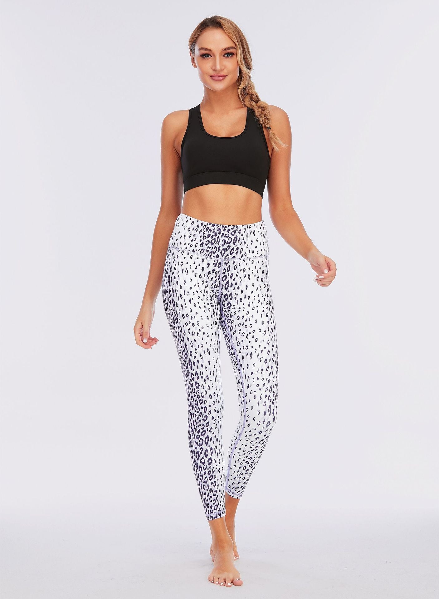 Custom Animal Digital Print Leopard Yoga Pants Fitness Legging Women High Waist Activewear Gym Wear Leggings