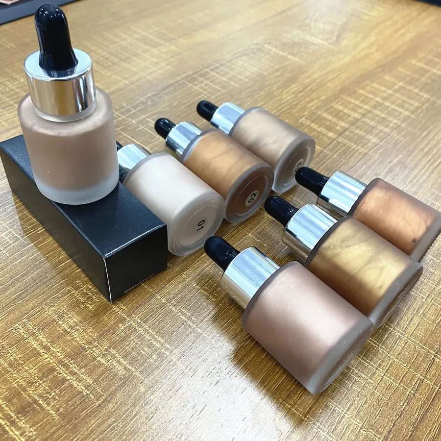 Face Makeup Cosmetic 7 Colors Shimmering Liquid Highlighter Makeup - My Store
