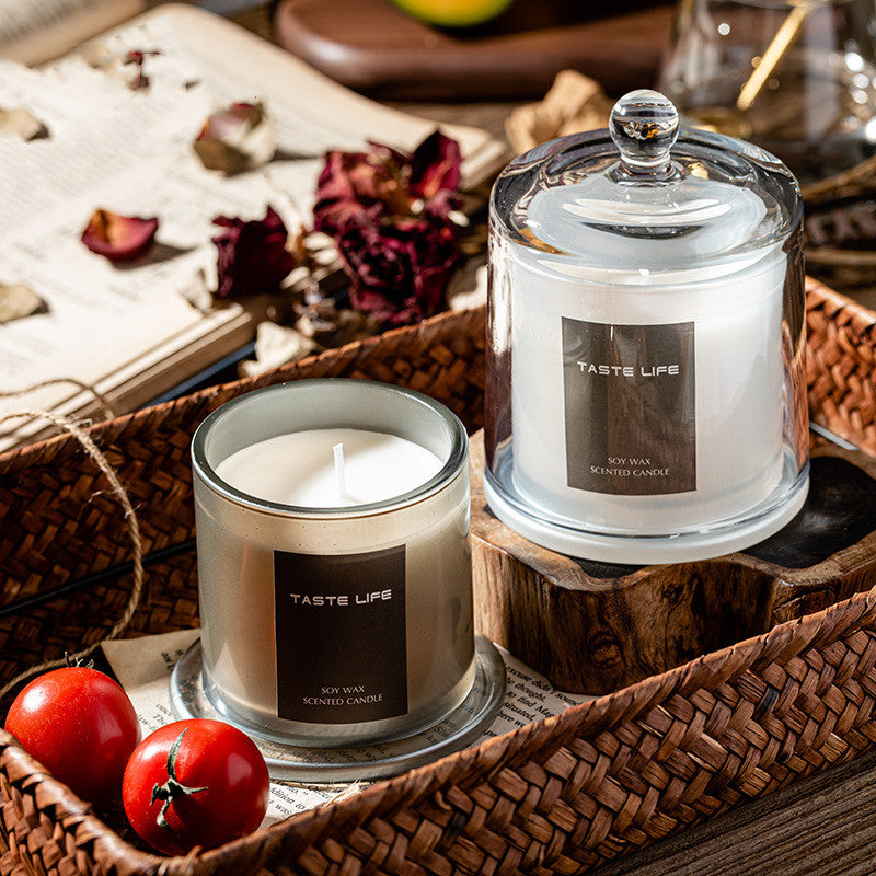 Jar Glass Candle Golden Bell  Tropical Style Candles Luxury Smokeless Custom Gift Scented  Candle Private Label