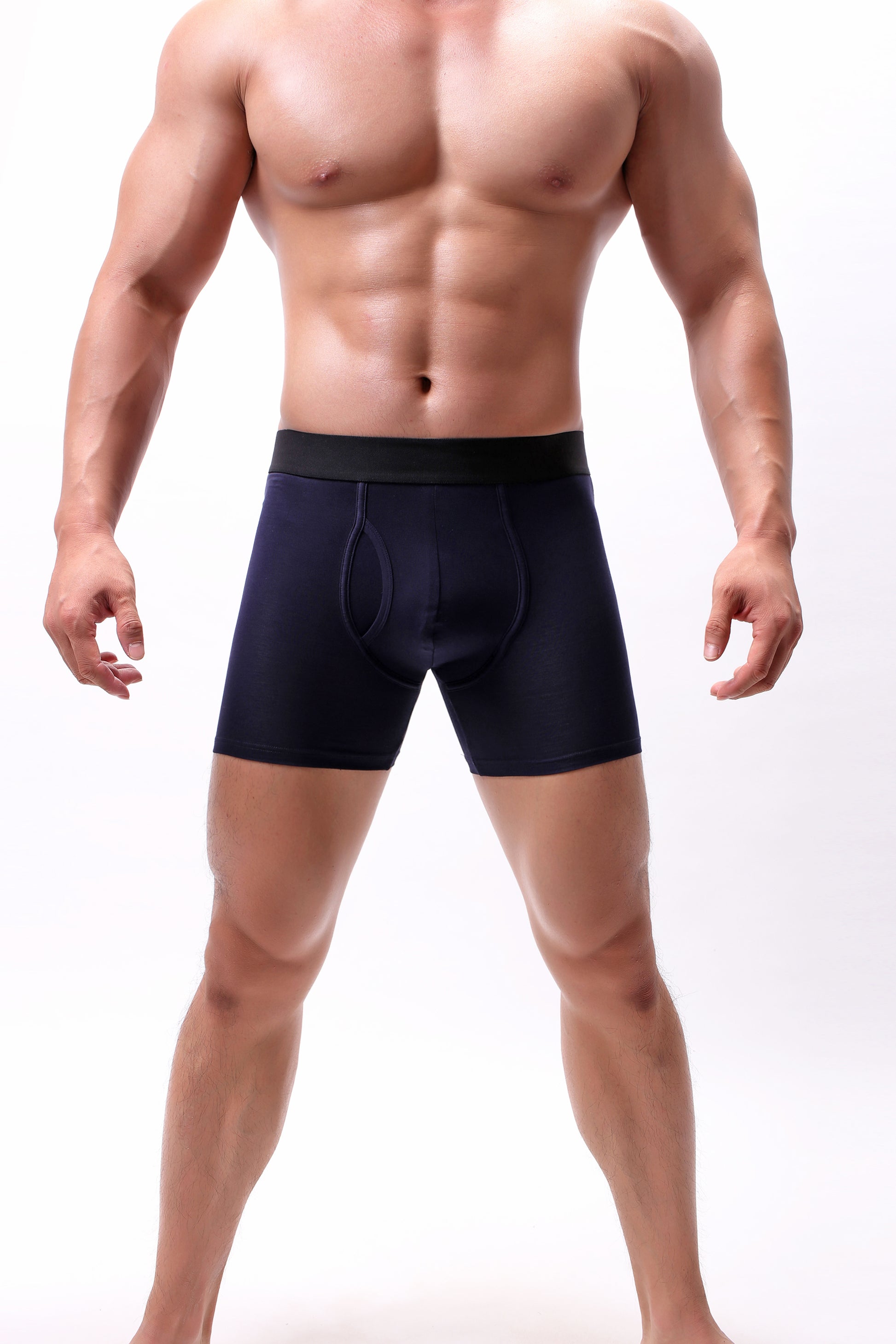 In Stock Posh Customize Underwear Sports Solid Color Cotton Plus Size Underwear Men Underwear Boxer