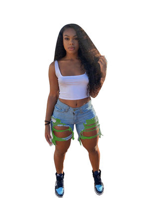 Amazon Jean Shorts Women Ripped Tassel Light Colored Washed Women Jeans Shorts Women Jeans