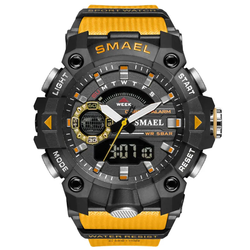 SMAEL Men's Watches 8040 Water Resistant Wrist Watch Digital Sports Watches