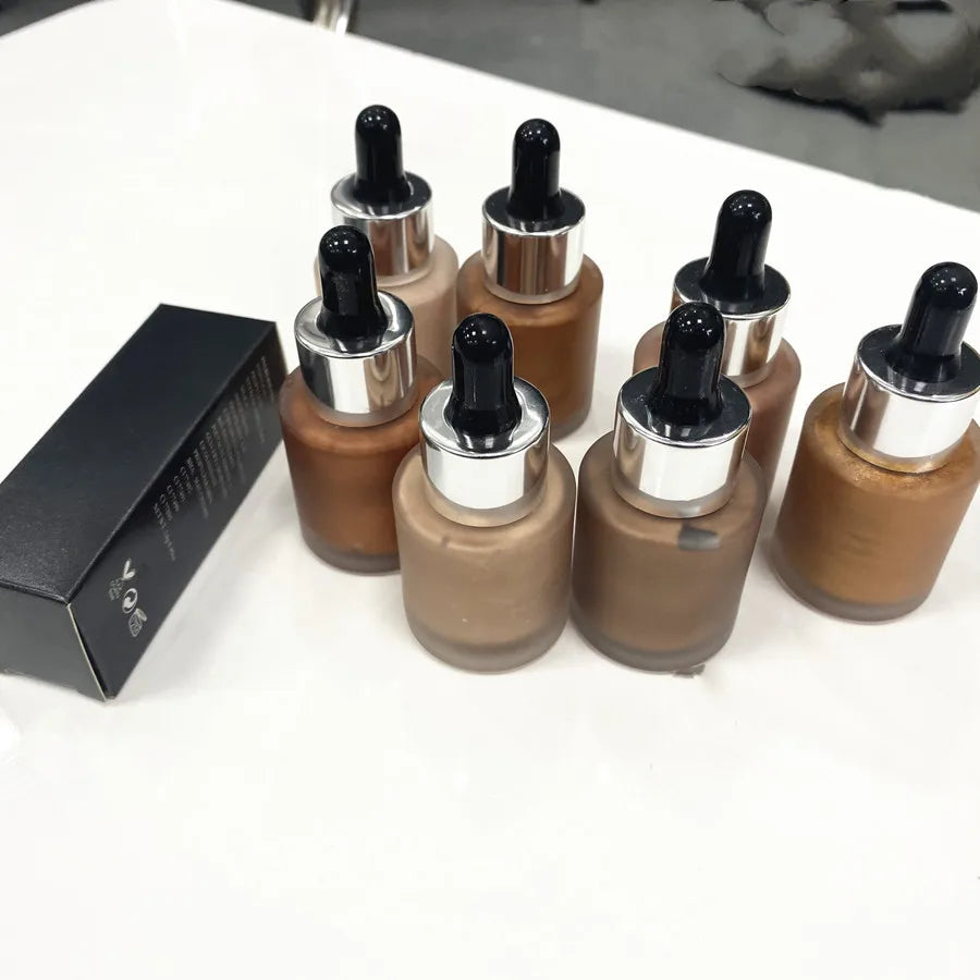 Face Makeup Cosmetic 7 Colors Shimmering Liquid Highlighter Makeup - My Store