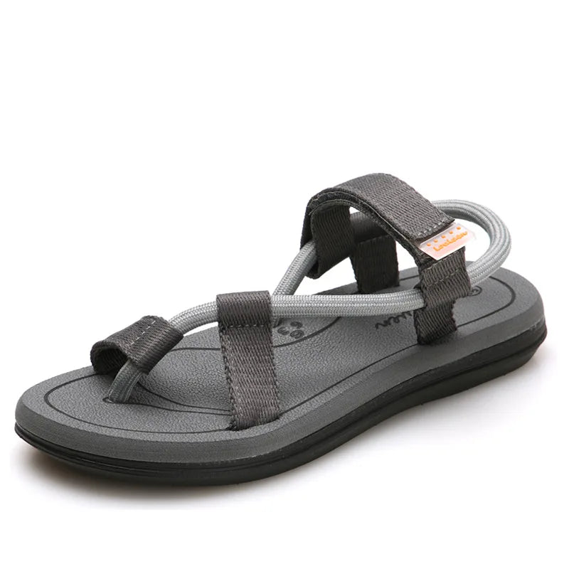Flip Flops Slip on Flats Slippers Slides Sandals Men Sandalias Hombre Gladiator Casual Sandals Rope Male Summer Roman Beach Shoe