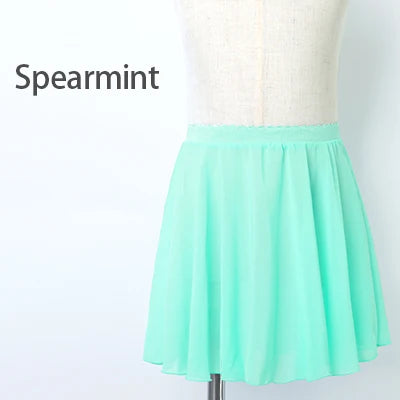 Girls Kids Ballet Skirt Sheer Chiffon Ballet Tutu Pink Kids Gymnastics Leotard Skirts Dance Skirt