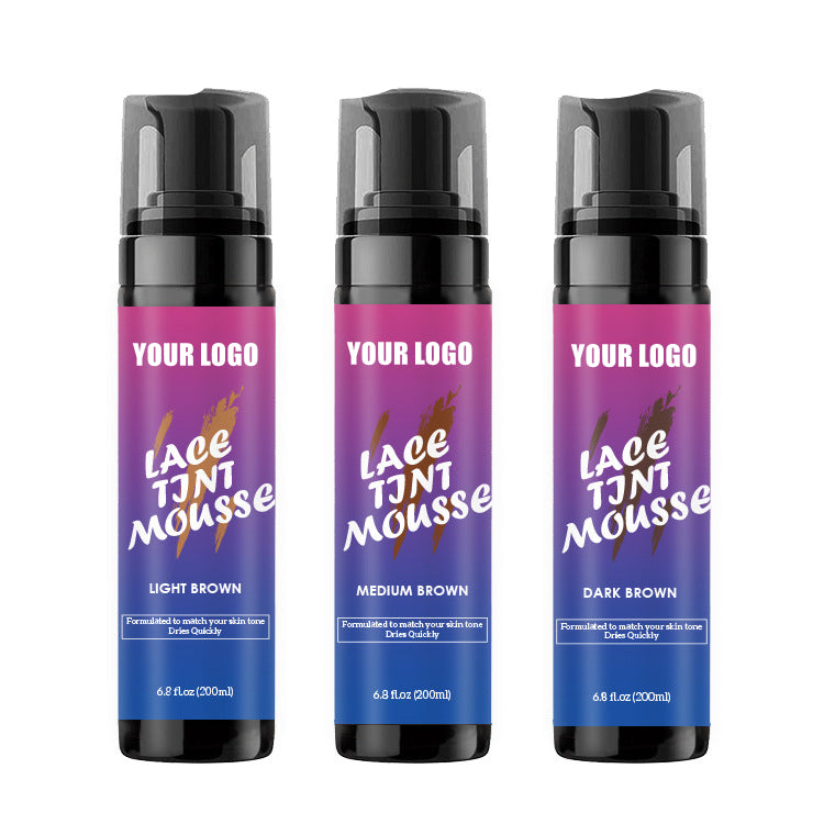 Hair Extension Curl Mousse Private Scented Label Lace Vendor Glue Wig Adhesive Waterproof Hair Extensions Tools Custom Logo