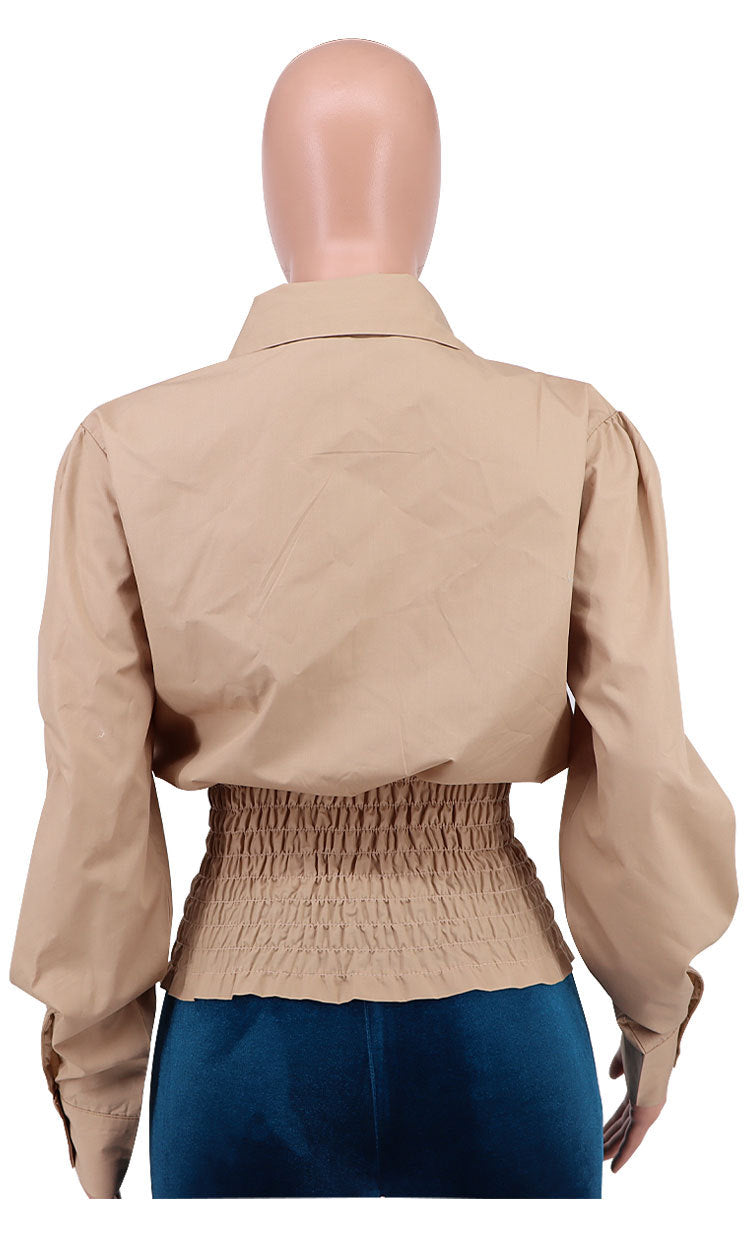 TG040 Short Long-Sleeved Blouse Women Sexy Women Shirts 2022 Spring Women's Blouses & Shirts