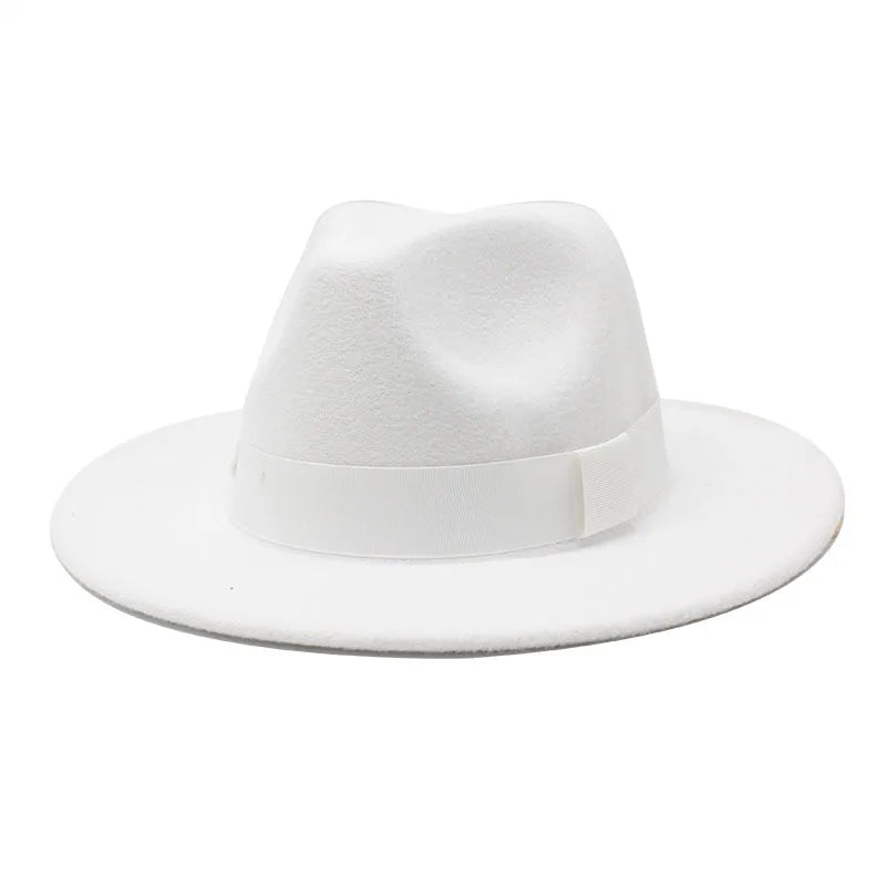 Ribbon Fedora Hat New Felt Hat Jazz Hat Fashion European and American Hats Men and Women General Hats шапка женская