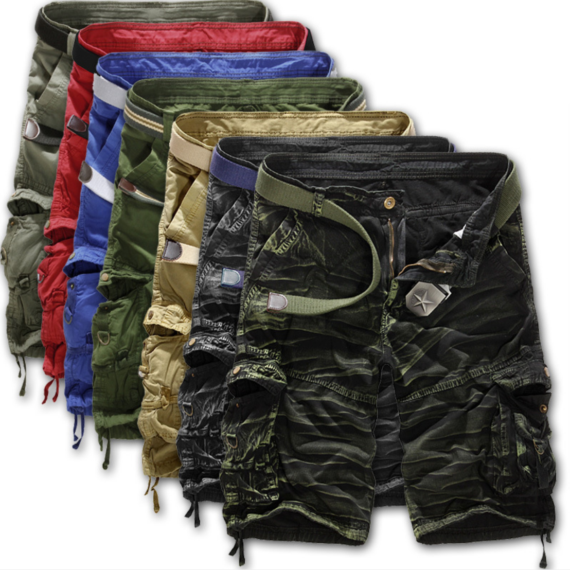 Cargo Shorts Men Cool Camouflage Summer Hot Sale Cotton Casual Men Short Pants Brand Clothing Comfortable Pant