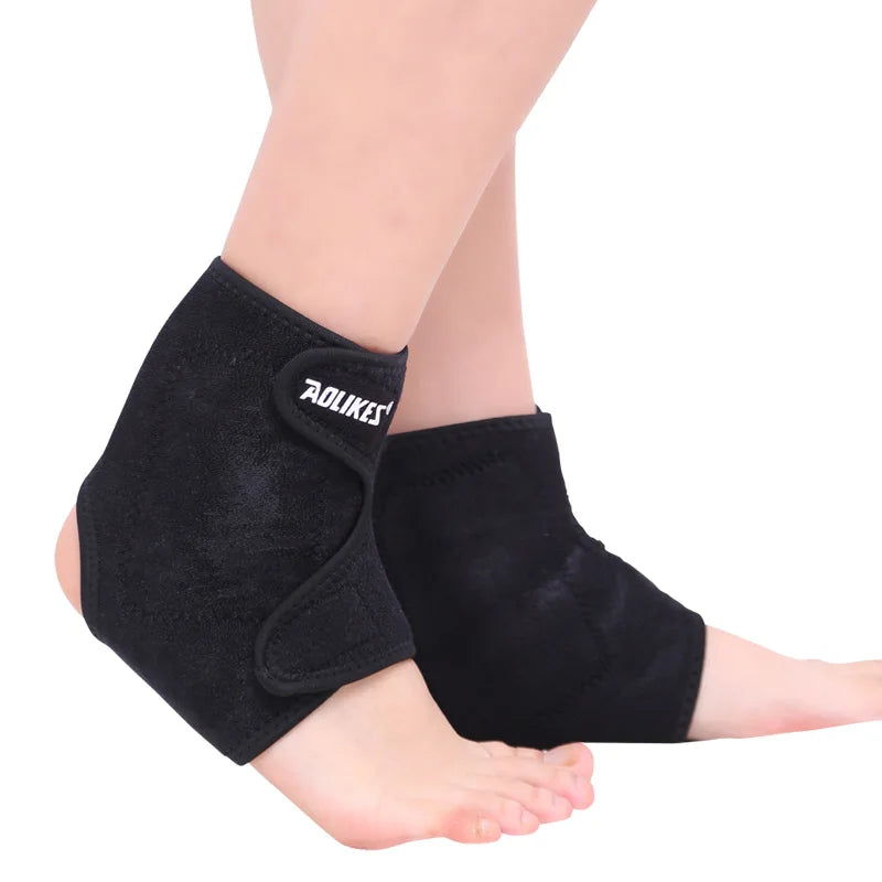 1Pair Tourmaline Self Heating Far Infrared Magnetic Therapy Ankle Care Belt Support Brace Heel Massager Foot Health Care