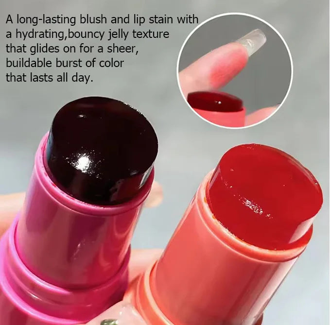 Custom Vegan Jelly Tint Blush Free Sheer Lip Cheek Stain Long Lasting Lip Blush Jelly Tint Face Make Up Jelly Blush Pink - My Store