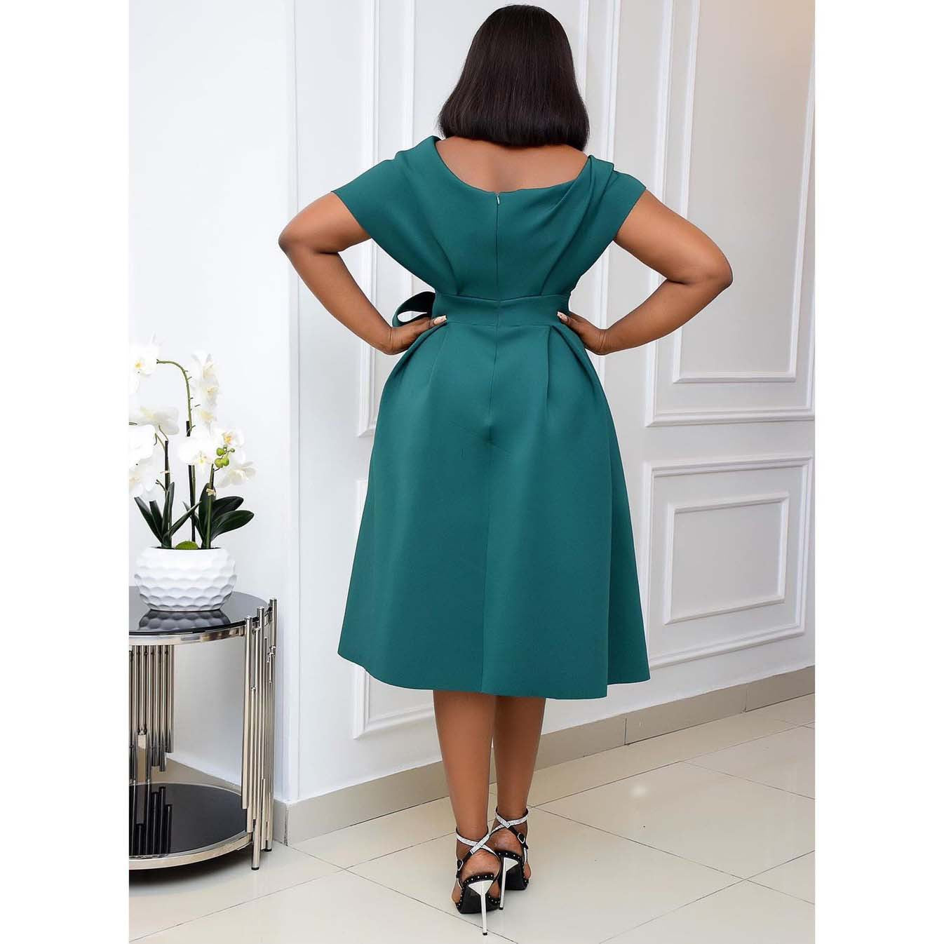 Fashion African Womens Dresses Off Shoulder Plus Size Dress Evening Dinner Dresses