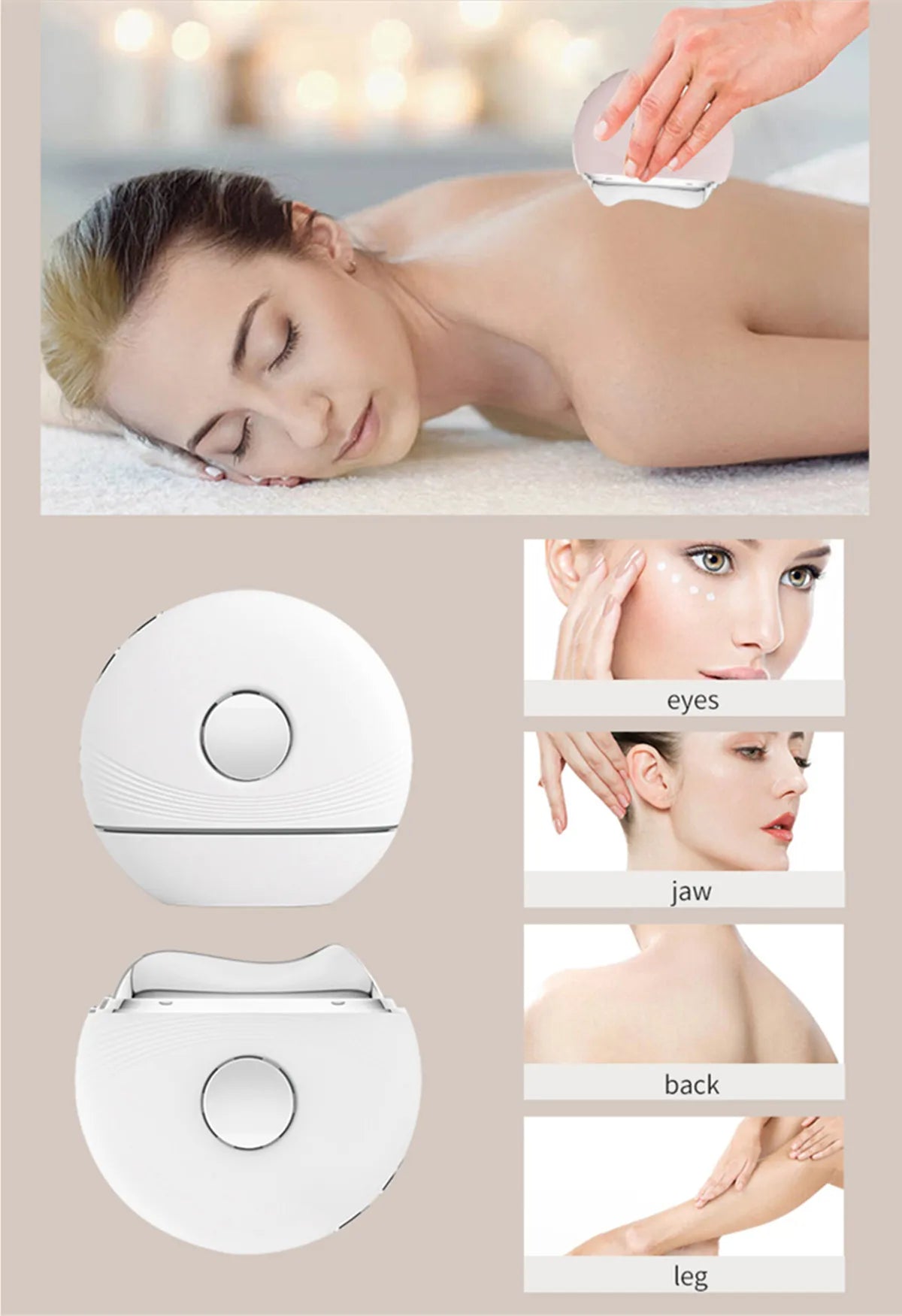 IFINE Anti-Aging Face Lifting Massager Tool Electric Hot Cold Gua Sha Face Massage Machine Beauty & Personal Care Product