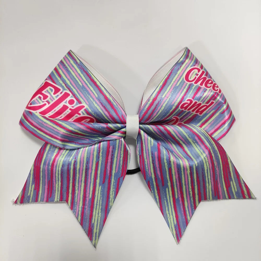 Normzl Print Micro Girl Child  Shiny Cheer Hair Bow Hair Accessories Baby Headband
