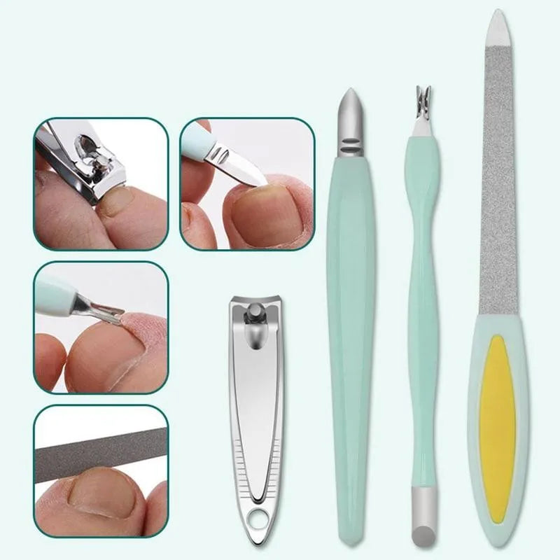 10Pcs/Set Professional Foot Dead Hard Skin File Callus Remover Manicure Pedicure Nail Tools Kit Sets Feet File Care Tips Salon