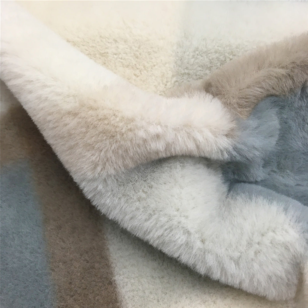 Wholesale Boutique Rabbit Plush Winter Coat Women Fur Coat Fur Jacket Women Coats