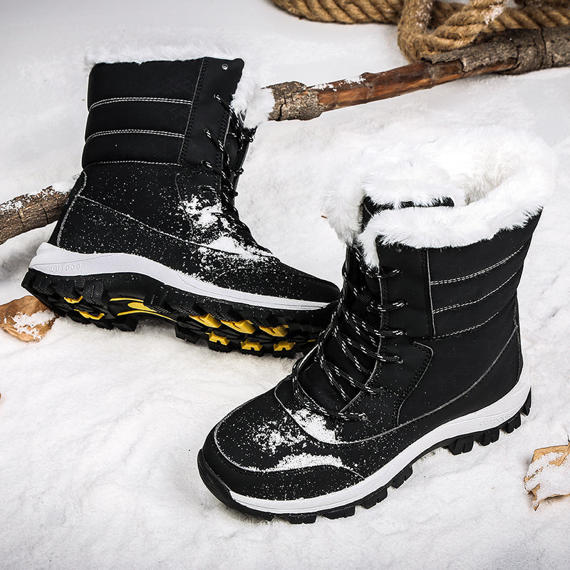 Waterproof Boot Women Snow Boots Keep Warm Short Fur Plush Winter Ankle Short Boots Botas De Nieve Plus Size Ladies Shoes