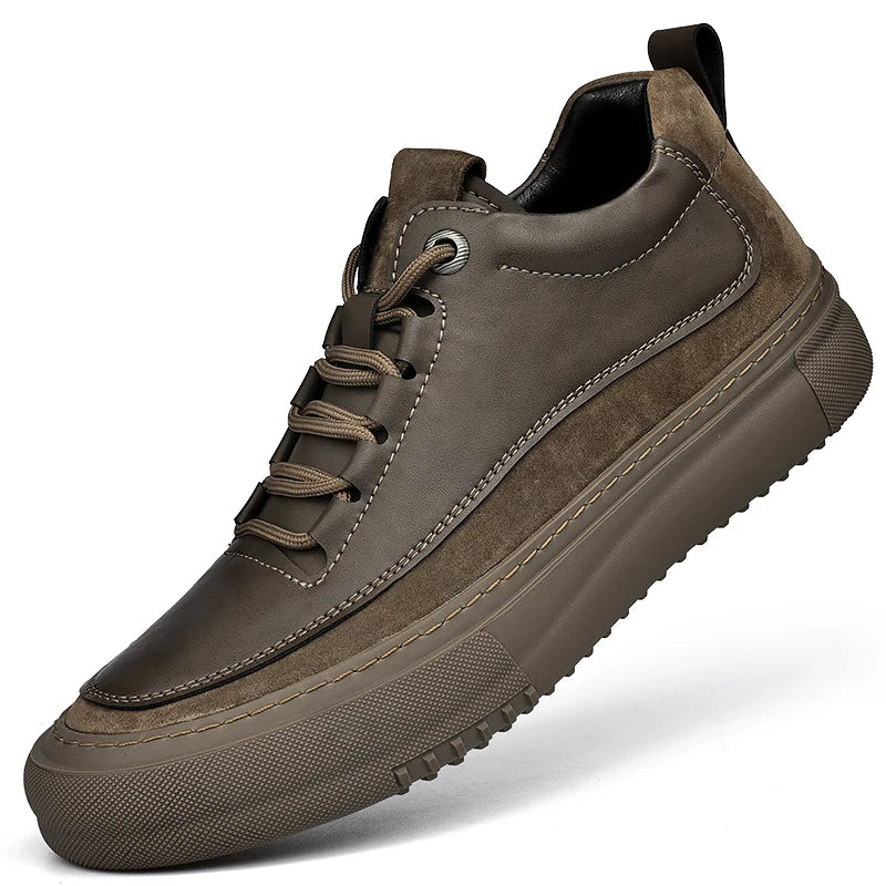Fashion Men Shoes Sneakers Breathable New Loafers Shoes Casual Sneakers Leather Handmade Men Shoes Sneakers