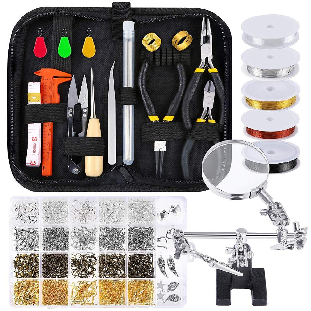 3 Layer 1186PCS Jewelry Making Supplies Jewelry Accessories Bead Wire Tools of Jewelry Finding