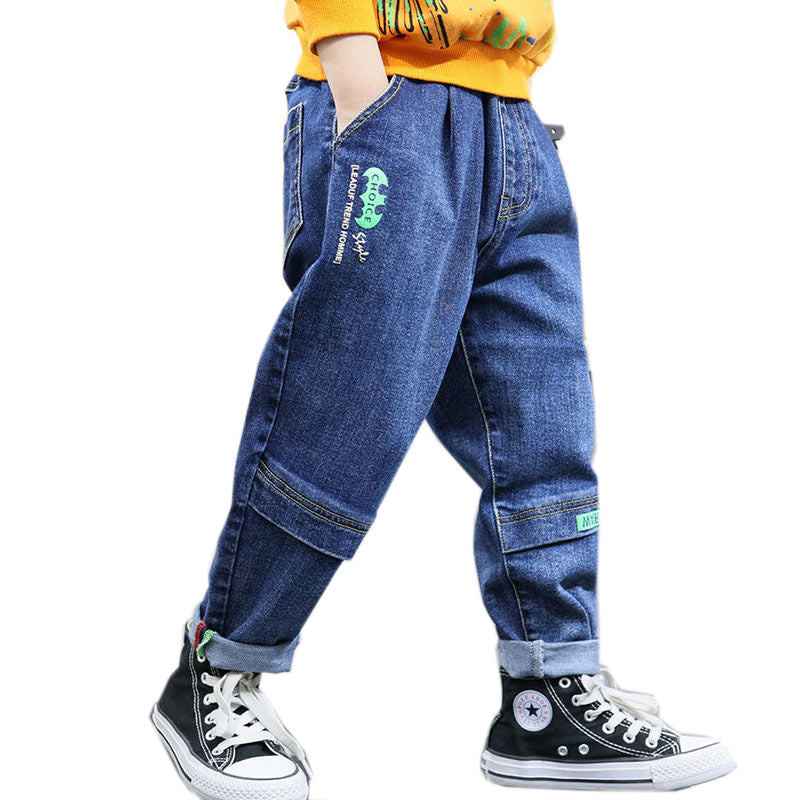 Children Boyfriend Clothes Denim Clothing Trousers Baby Bottoms Bowboy Kids Boys Jeans Pants
