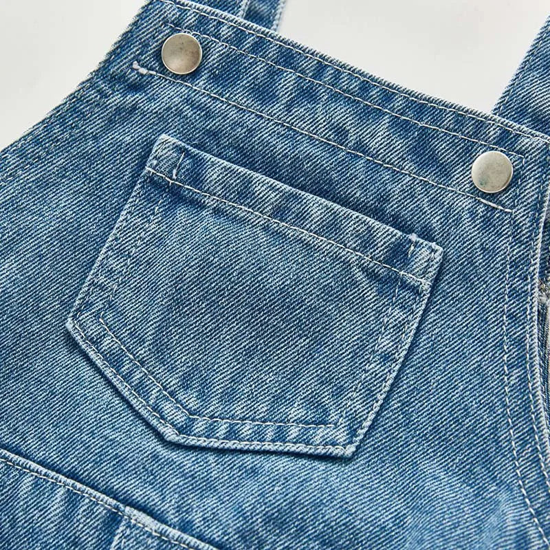 Baby Boys Girls Clothing Sleeveless Baby Denim Bodysuits Kids Jumpsuit New Autumn Baby Denim Overalls