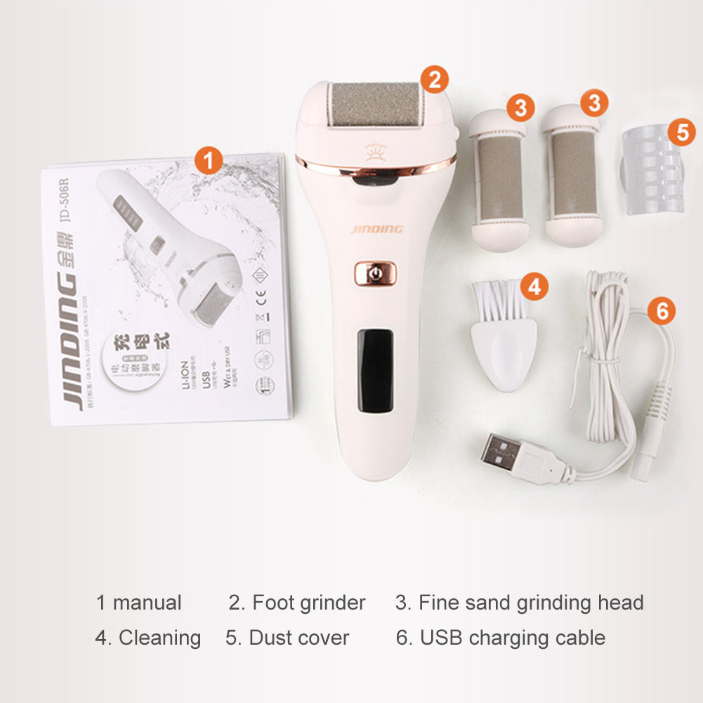 Electric Foot File Grinder Pedicure Tools Dead Skin Callus Remover Waterproof Foot Care Tools  Cleaning Foot Pedicure Tools