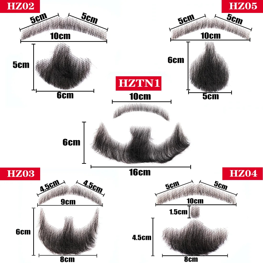 Silky Nep Lace Beard Fake Moustache for Men Mustache Hand Made by Real Hair Barba Falsa Cosplay Synthetic Lace Invisible Beards