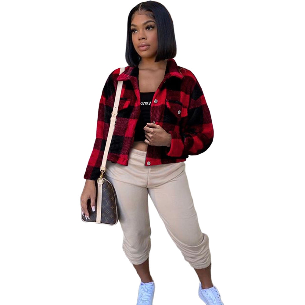 2021 Flannel Shirts for Women Blouses Women Fleece Blouses and Tops Lady Blouse Women Jackets