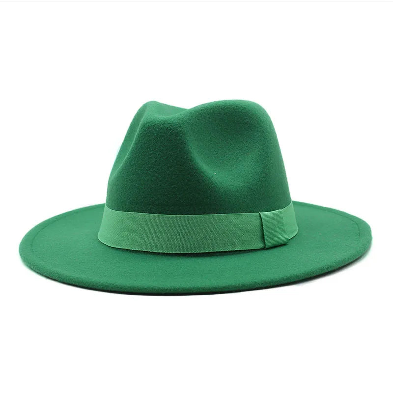 Ribbon Fedora Hat New Felt Hat Jazz Hat Fashion European and American Hats Men and Women General Hats шапка женская