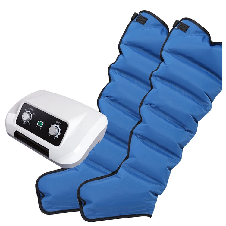 Health Care Pressotherapy 6 Chamber Pneumatic Compression Boots Leg Massagers for Poor Circulation