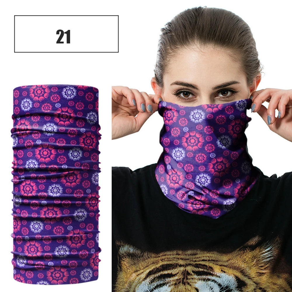 Windproof Head Scarves Neck Warmer Cycling Camping Hiking Men Women Fashion Magic Scarves Turban Outdoor Headband Bandanas