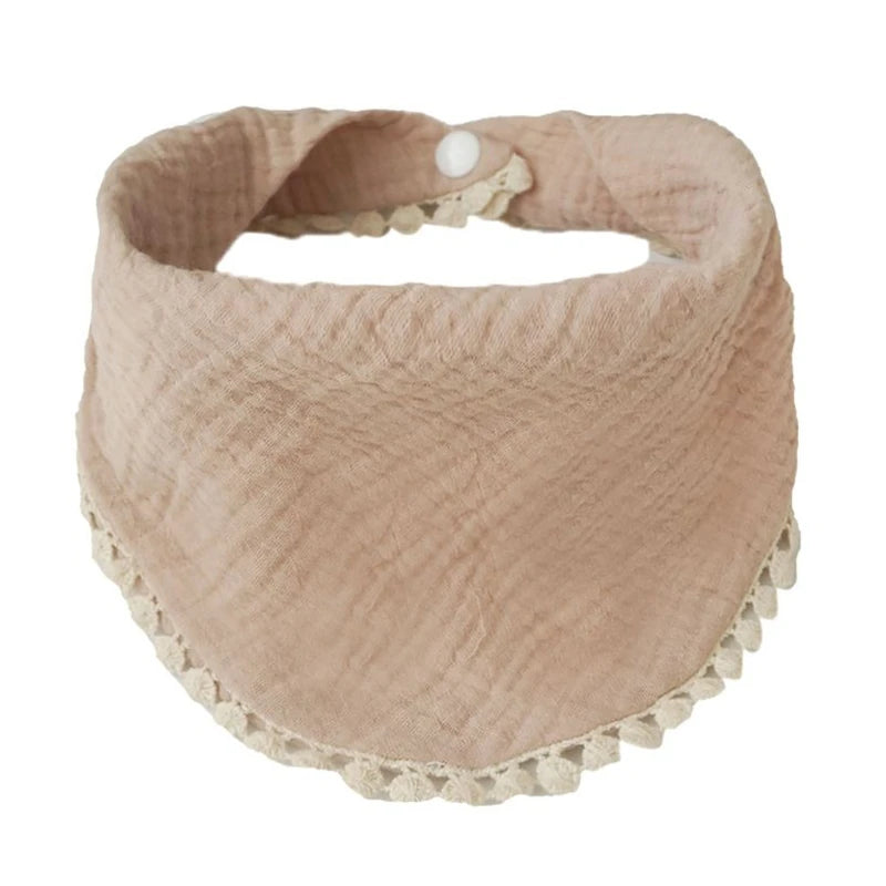 Baby Infants Feeding Bibs Soft Pure Cotton Bandana Saliva Towel Toddler Triangle Drool Scarf Newborn Burp Cloth