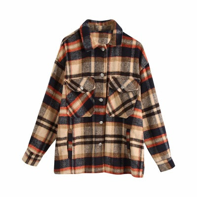 Coat for Women Winter Custom Lapel Long Sleeve Coats and Jackets Woman  Winter Coats