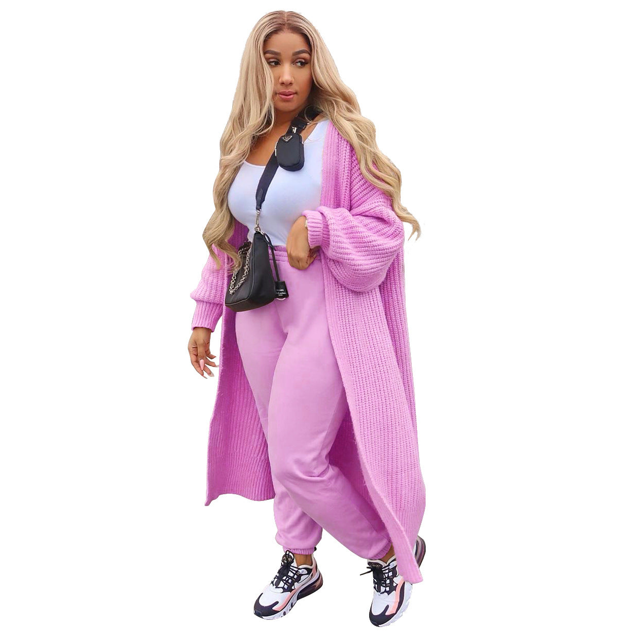 Casual Winter Womens Fashion Coats Elegant Long Cardigan Sweater Coat for Women