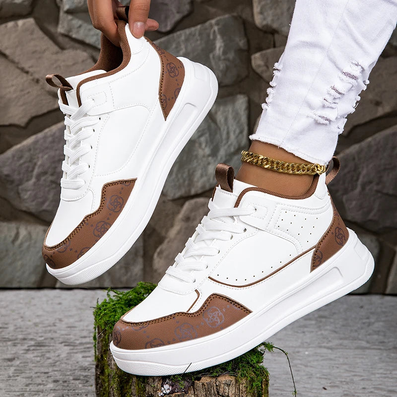 New Trendy Summer Spring Men's Shoes All-Match Women's Breathable Leather Sneaker Casual Sneakers Soft Bottom Stylish Shoes
