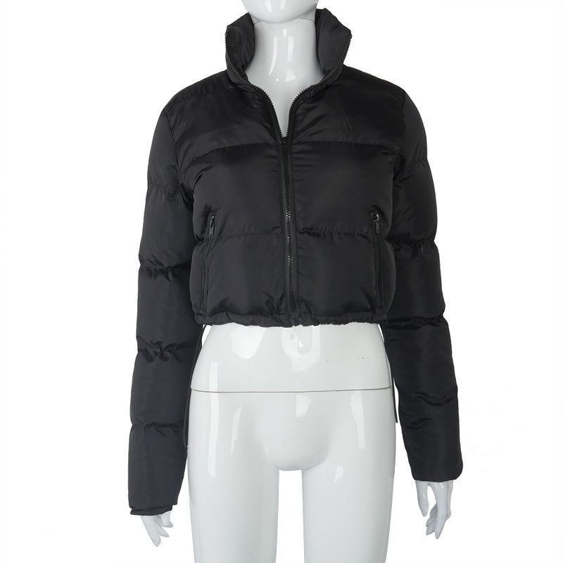 Wholesale Winter Crop Bubble Coats and Jackets Cropped Puffer Coat for Women