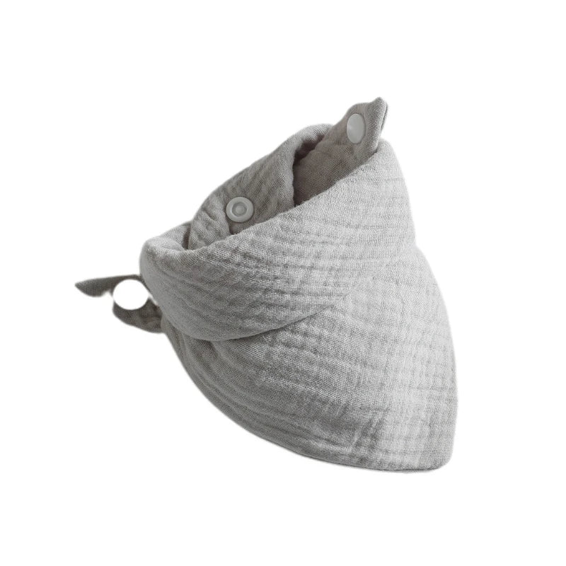 Baby Infant Cotton Bib Solid Color Triangle Scarf Feeding Saliva Towel Bandana Burp Cloth Boy Girl Babies Accessories Newborn