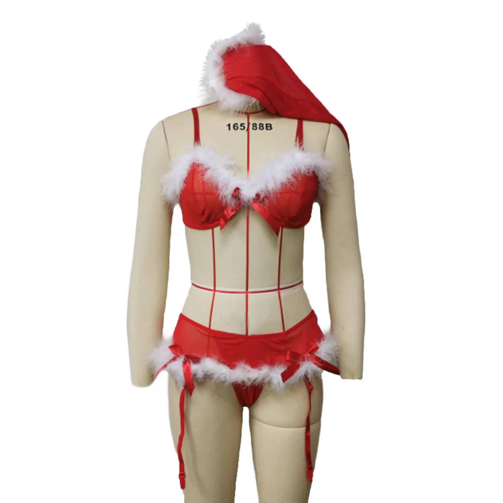 Wholesale Erotic Women Christmas Day Thongs Lingeries Women's Hollow Out Christmas Sexy Lingerie